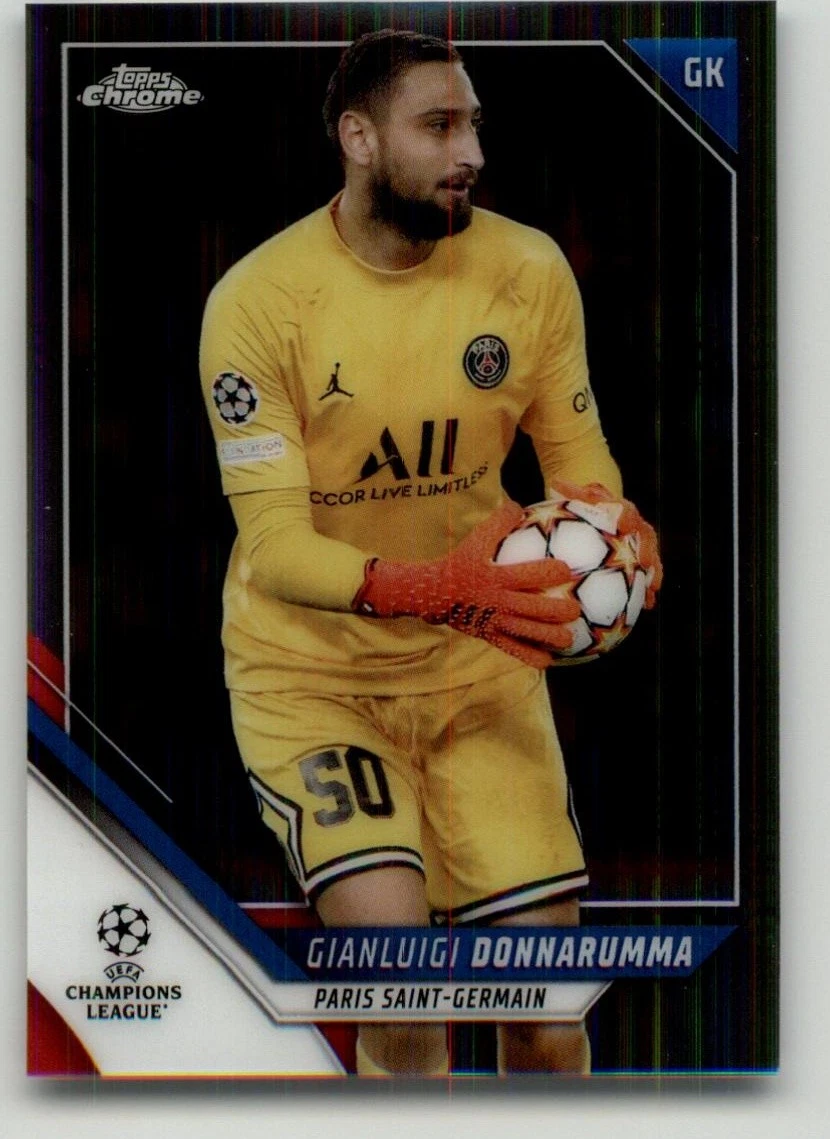 2021-22 Topps Chrome UCL Gianluigi Donnarumma #18 for sale | eBay