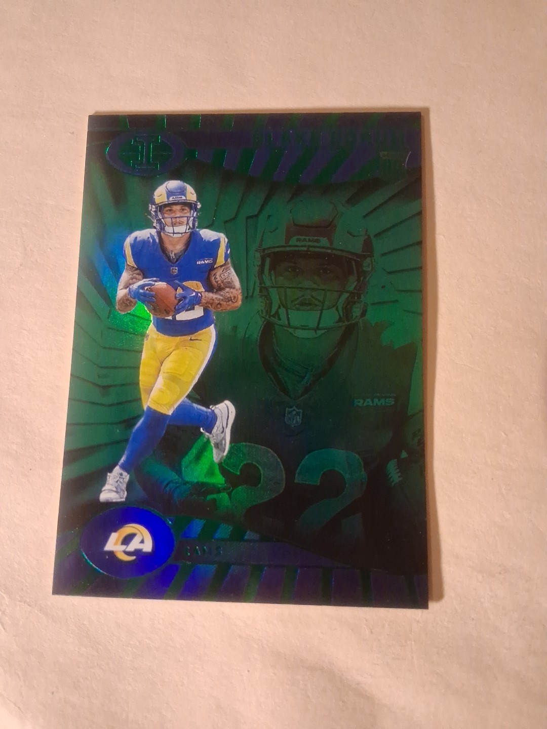 2024 Panini Illusions - Blake Corum #54 Trophy Collection Emerald (RC)