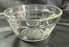 Vintage Federal Glass Clear Glass 5.5” Bowl Apple Blossom Pattern