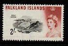 FALKLAND ISLANDS SG204a 1966 2/= BLACK & LAKE-BROWN(DLR PRINTING) MNH