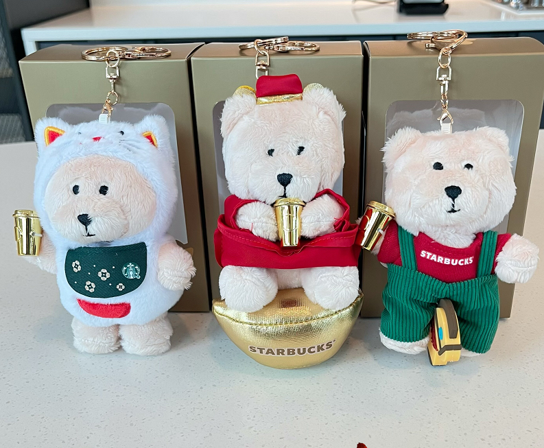 2026 Starbucks Lucky Bear Keychain Bag Pendant Accessories