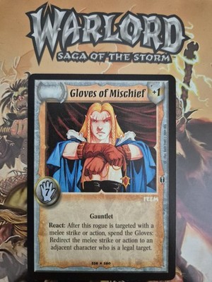 Warlord CCG Saga Of The Storm Rogue Items Rare Promo