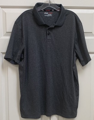 FILA Sport Men's Short Sleeve Casual Dress Polo Golf Shirt Gray - Size XL