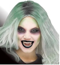 White Retractable Vampire Fangs - Costume Accessories - One Size