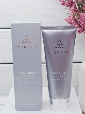 Cosmedix Skin Thirst Moisturizing Hyaluronic Acid Cream 2oz / 60mL -New & Sealed