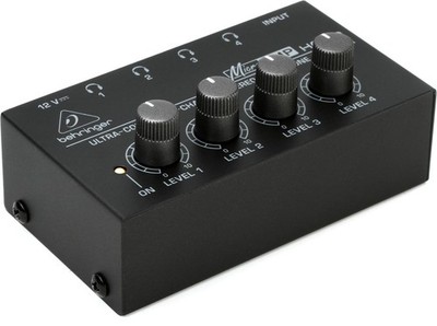 Behringer Microamp HA400 ultrakompakter 4 Kanal Stereo Kopfhörer OHNE, schwarz 