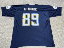 Chris Chambers #89 San Diego Chargers NFL Players Mens Jersey Size XL XLarge