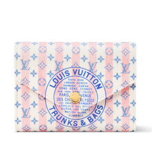 Louis Vuitton M29461 Portefeuille Victorine Wallet LV Stamp Blue Brand New