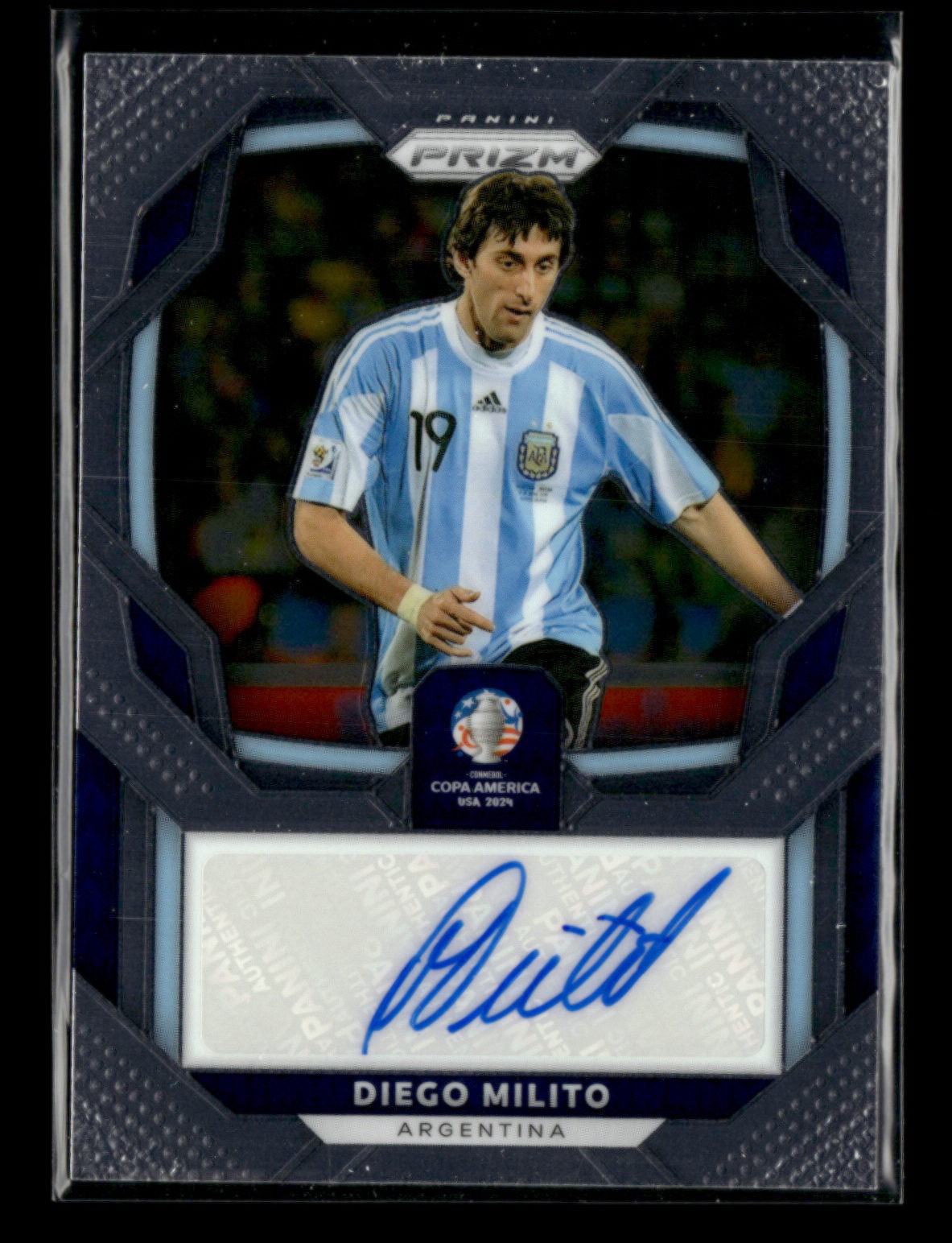 Diego Milito 2024 Panini Prizm Copa America Signatures #S-DM Argentina