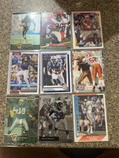 Topps Fleer Pacific Playoff Upper Deck NFL MLB Football Baseball Card Lot 9