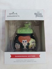 Hallmark HOCUS POCUS Sanderson Sisters Winifred Mary Sarah Cauldron Ornament NEW