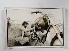 Thierry Hallard Stuntman Motorcycle World Record Daredevil Belgium 1973 Photo