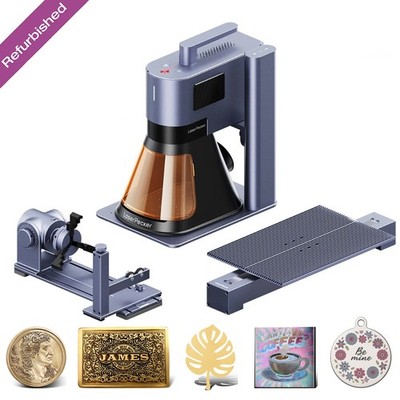Refurbished LaserPecker LP5 20W Fiber Laser Engraver Cutter With Rotary Bundle