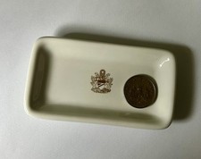 Vintage Royal Doulton British Airways Porcelain Trinket Dish Gold Crest