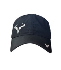 Nike Dri-Fit Featherlight Rafa Rafael Nadal Tennis Hat Adjustable Black / White