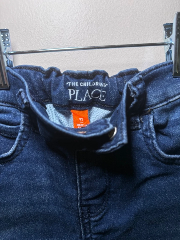 3T, The Children's Place Dark Blue Denim Shorts - Image 3 of 4