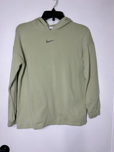 VETEMENTS Felpa con cappuccio Nike Yoga Luxe Training verde pistacchio colore Swoosh taglia L