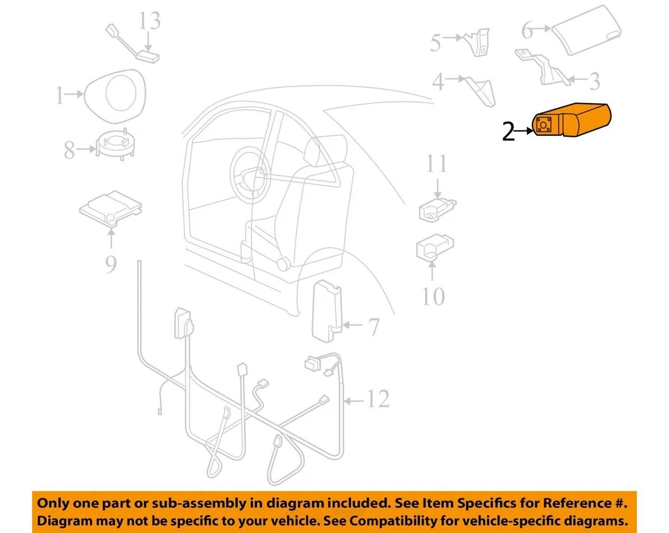 Volkswagen Beetle 2004-2010 airbag tablero pasajero derecho fabricante de equipos originales Foto 4 de 4