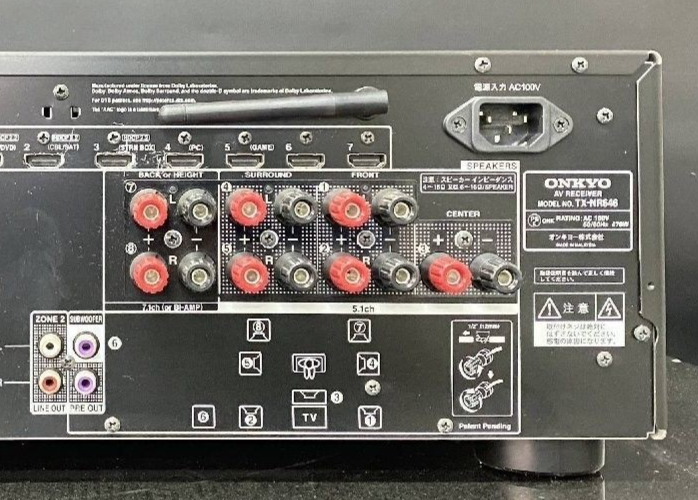 Onkyo TX TX-NR646 7.2 Channel 170 Watt Receiver for sale online | eBay