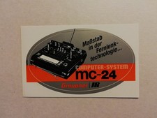 Rarität. Graupner Aufkleber   mc - 24.