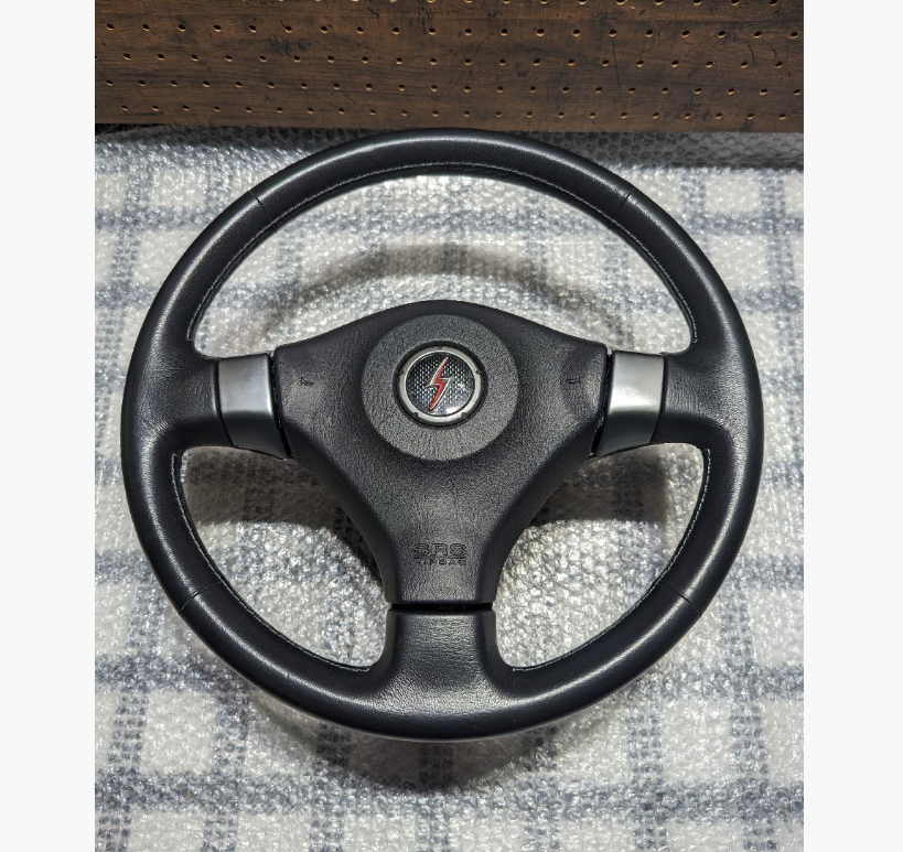 OEM For Nissan Silvia S15 Black Leather Steering Wheel Spec R Red