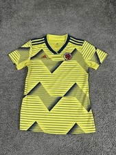 Colombia National Team Jersey Mens Small Adidas Soccer FIFA Climalite Shirt