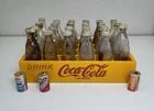 Miniature Coca Cola Crate With 24 Glass Bottles Vintage