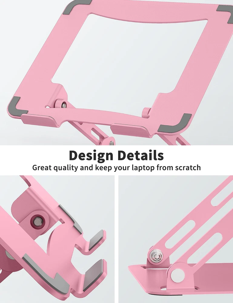 Adjustable Portable Laptop Stand for Desk with Ergonomic Design