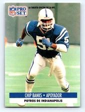 1991 Pro Set Spanish #523a Chip Banks Fresh Break EX-EXMINT