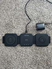 myCharge Portable Wireless Charging Pad and Travel Combo