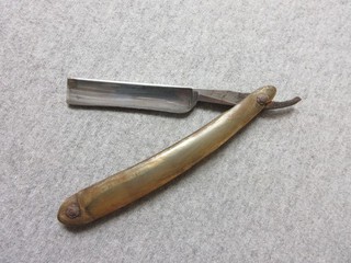 vintage G. Johnson straight razor lot M