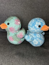 Way to Celebrate Summer 6 inch Quackerz Duck Plush Toy Lot Of 2 B