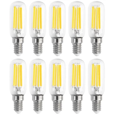 10 X LED Filament Ampoule Tubes T25 7W= 60W E14 Clair 806lm Blanc Chaud 2700K - Photo 1/2