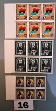 BIAFRA 1968 INDEPENDENCE STAMPS SET MNH BLOCKS of SIX. HARIASTAMP