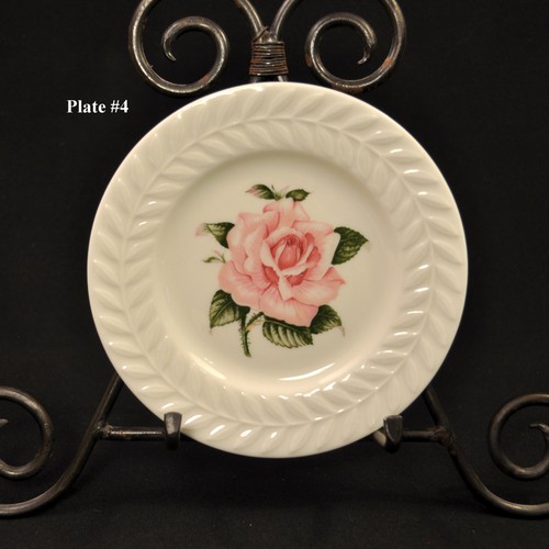 Limoges Theodore Haviland New York Set 6 B & B Plates 6 1/2" Rose Pink 1948-1956 - Picture 6 of 15