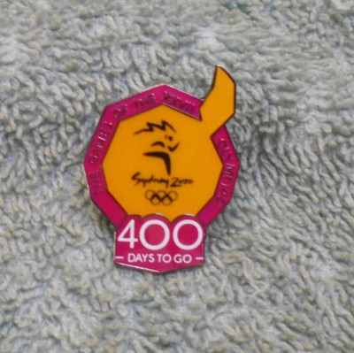 #P36.  SYDNEY 2000 OLYMPIC COUNTDOWN PIN - 400 DAYS TO GO, COLOURED