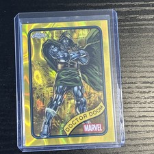 2025 DOCTOR DOOM • YELLOW LAVA #148 RARE SHORT PRINT • TOPPS CHROME