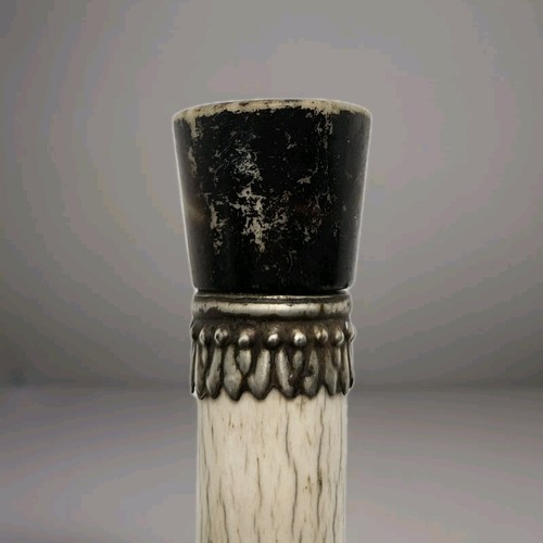 Antique Chinese Pipe Great Patina Hand Made Silver Carved - Picture 5 of 14