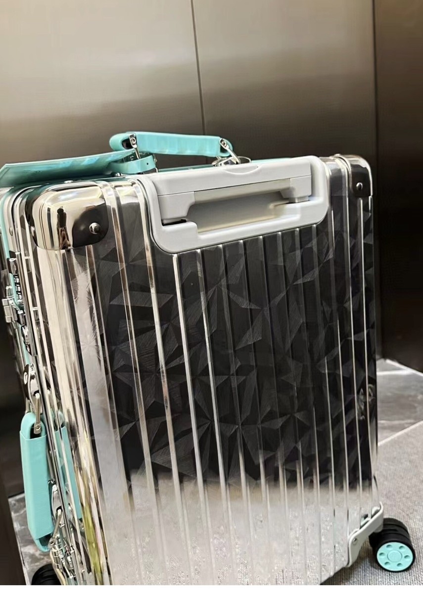 Authentic Rimowa x Tiffany & Co. Rock Cut Cabin Silver