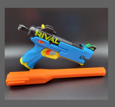 Long Barrel Mod For Nerf Rival Fate Dart Blaster InLine Clip 8 Short Darts Shot!