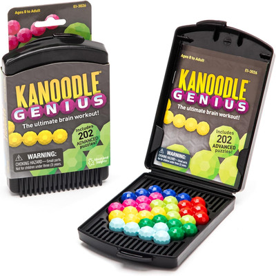 Educational Insights Kanoodle Genius 3-D Puzzle Brain Teaser Game for Adults, Te