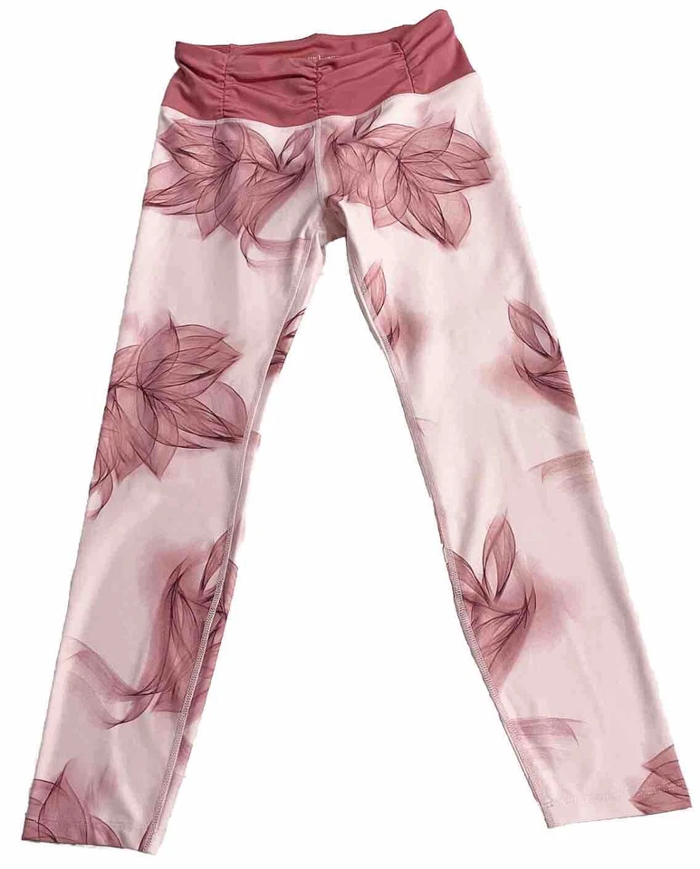 Nanette Lepore Play Theatre Waist Leggings Women’s Medium Pink Floral - Image 3 of 4