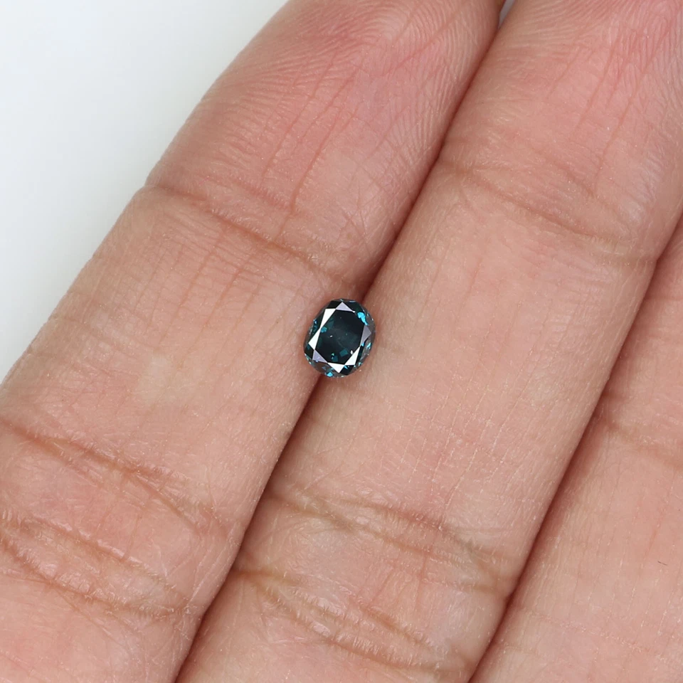 0.30 CT Natural Loose Oval Shape Diamond 4.35 MM Blue Color Oval Diamond LQ6270 - image 3 of 4