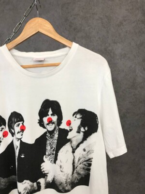SALE☆関税込 希少 Stella McCartney The Beatles 半袖 Tシャツ STELLA MCCARTNEY COMIC RELIEF WHITE BEATLES ORGANIC COTTON
