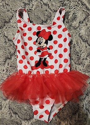 Disney s Minnie Mouse Baby Girl Tutu 1-Piece Swimsuit - 18 Months C46