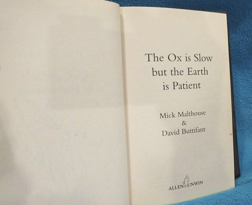 The Ox is Slow but the Earth is Patient - Mick Malthouse 1st HbDj SIGNED UNread - Picture 4 of 12