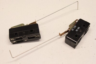 2x PETERCEM X1L41 0,07N Mikroschalter  with wire rod Lever actuator Draht  X1L41