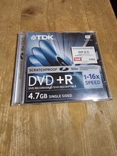 TDK DVD R 4.7 GB Single-Sided RW 1-16x Speed