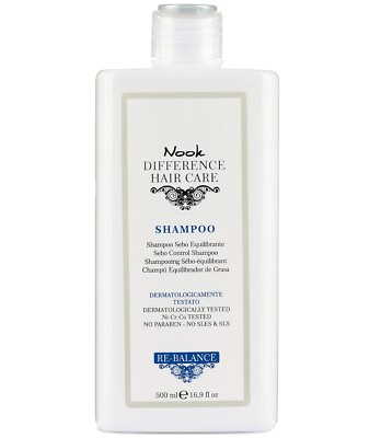 NOOK RE-BALANCE SEBO-REGULATING SHAMPOO SKIN AND OILY HAIR BALANCING 500ML