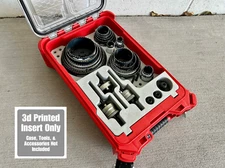 Hole Saw Organizer Insert for Milwaukee Packout (Insert Only)
